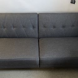 80 in. Reclining sofa bed gray