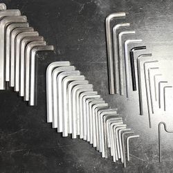 45 Hex Keys Allen Wrenches Large Medium Small Assorted Sizes EXC