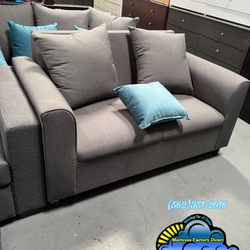 Sofa Couch Gray 2 Seater 
