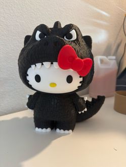 Giant 3D Printed Hello Kitty X Godzilla