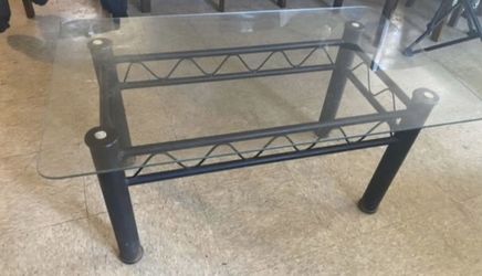 Glass top table