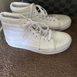 white high top vans