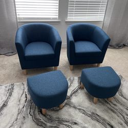 Blue Arm Chair - Bedroom/Living Room 