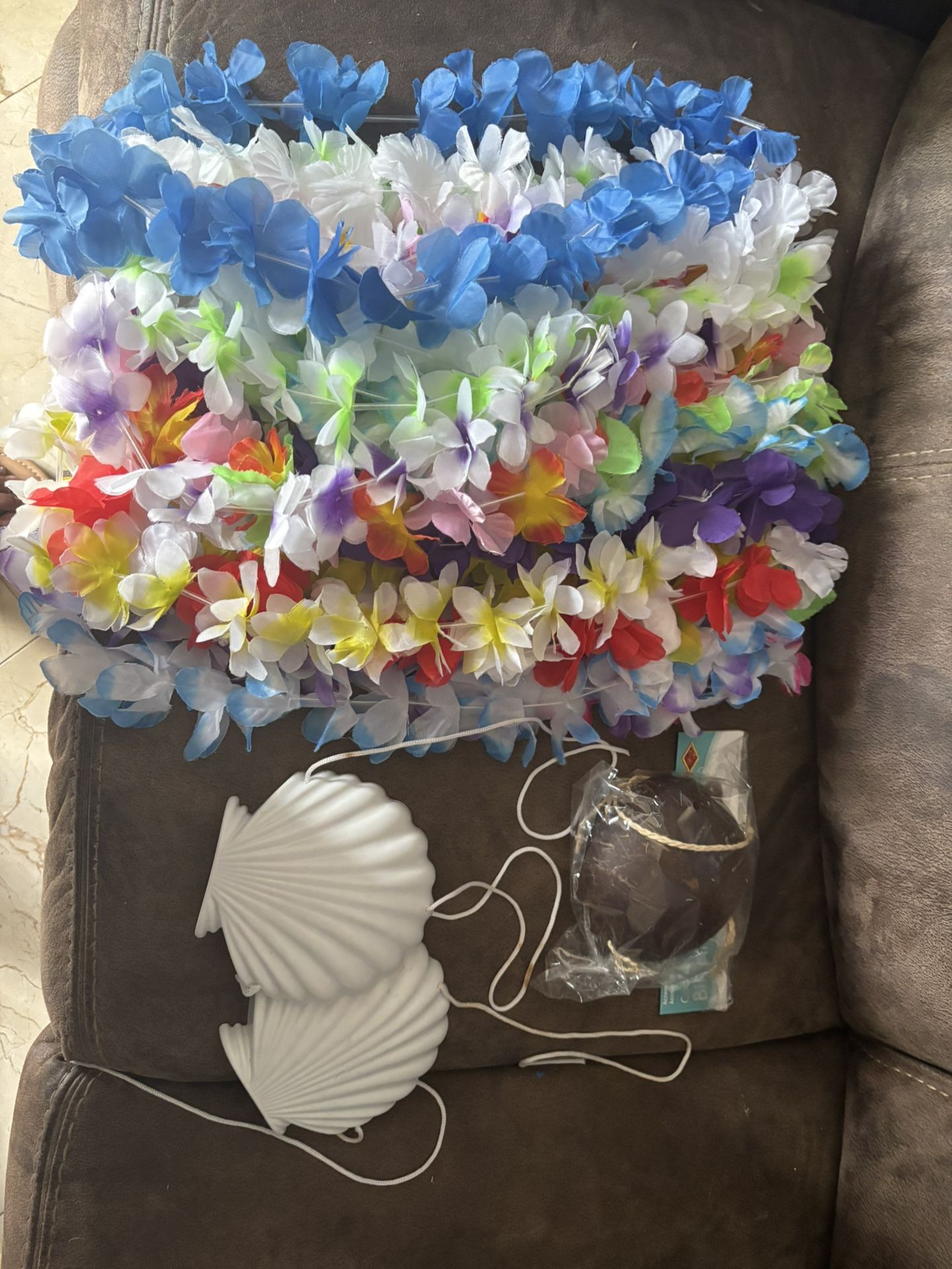 hawaian leis coconut bikini top and shell bikini top