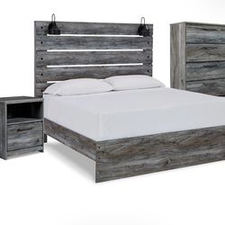 Ashley Queen Bed frame with adjustable base, nightstand & dresser (reasonable offers considered)