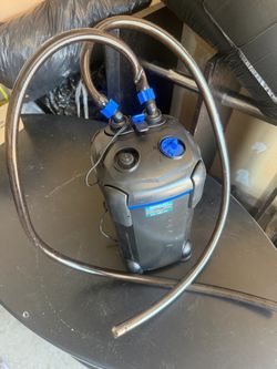AMOSIJOY Ultra-Quiet External Aquarium Canister Filter with Hoses