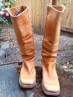 Vintage 1970s FRYE "Sunrise" Campus Boots—Made in USA—Women’s 8B—*BONUS* Leather Honey Conditioner