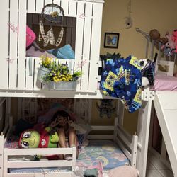 Girl House Bunk Bed 