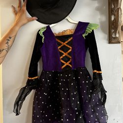 Toddler Witch Costume With Hat 