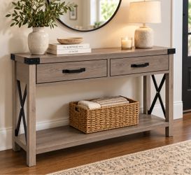 FREE SAME DAY DELIVERY New Klaidi 43” Console Table from Wayfair in Gray Color