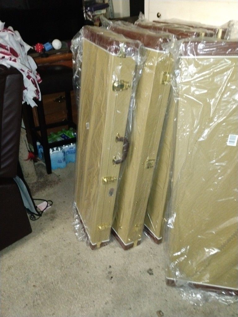 Gearlux Rectangular Electric Guitar Hard Case - Tweed