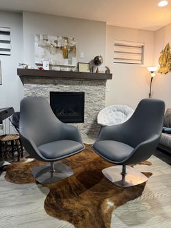 Authentic Bernhardt Design “Canelle” lounge chairs (set of 2).