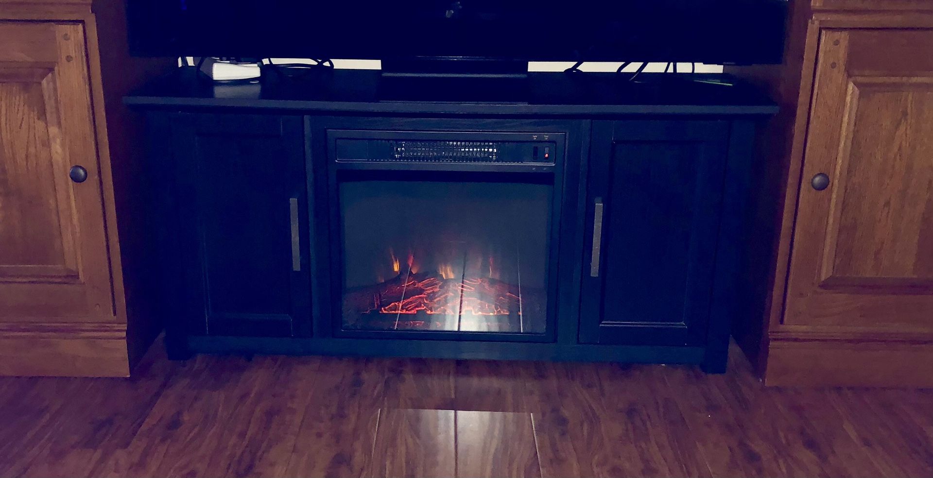 Tv Credenza with fireplace