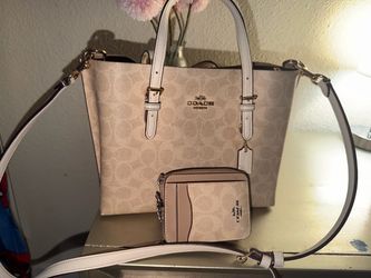Coach Purse & Matching Wallet Set – Signature Canvas
