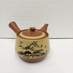 Japanese Kyusu - Mountain Landscape Teapot
