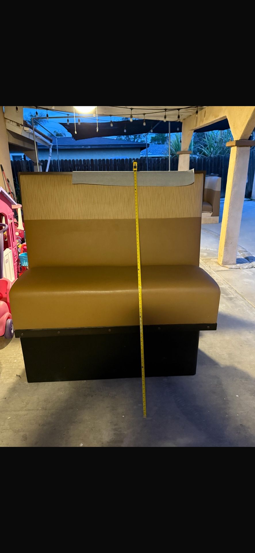 Tall 2 Person Seat Booth