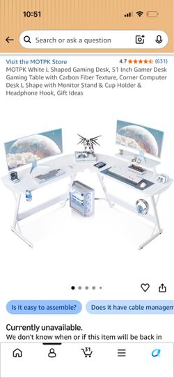 L Shaped Gaming Desk