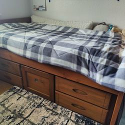 Twin Storage Bed With Mattress 