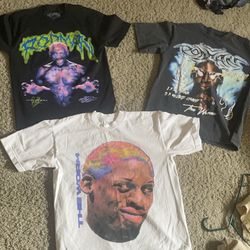 3 dennis rodman Vintage Hip Hop Graphic T-Shirt Collection