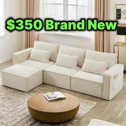 Beige L Shape Sofa 🛋️ Brand New In Box 📦 