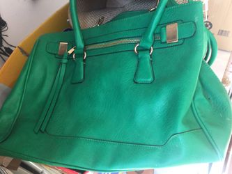 Large women green purse