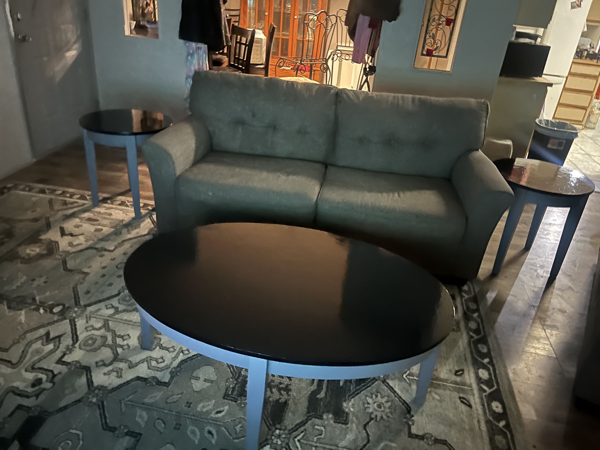 1 Coffee Table And 2 End Tables