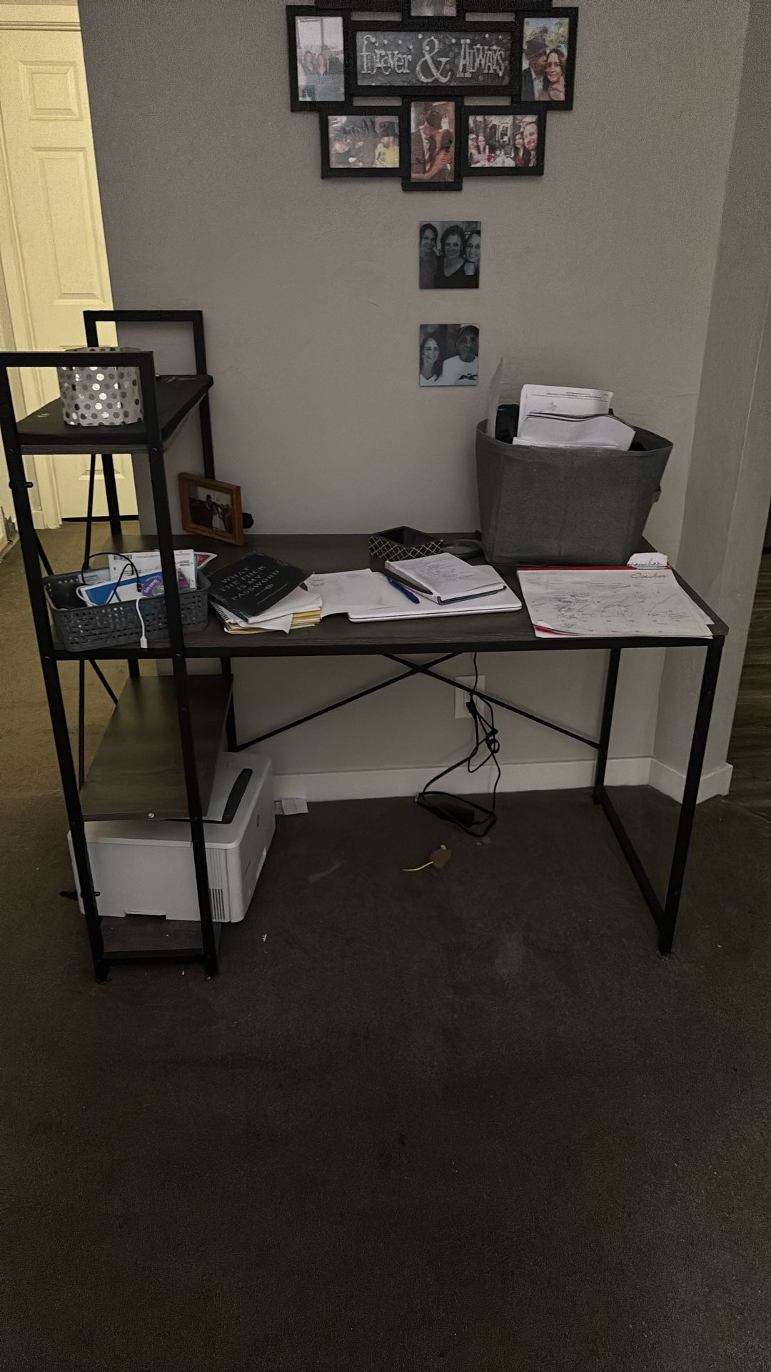 Computer Desk Plus Chair