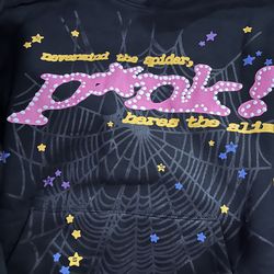 black punk Sp5der hoodie