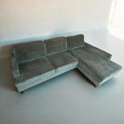 Eucalyptus Corduroy Sectional | DELIVERY AVAILABLE 