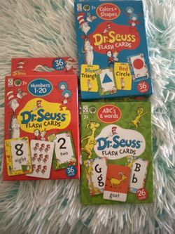 Dr. Seuss Flash Card Learning Set. Numbers, Letters & Shapes
