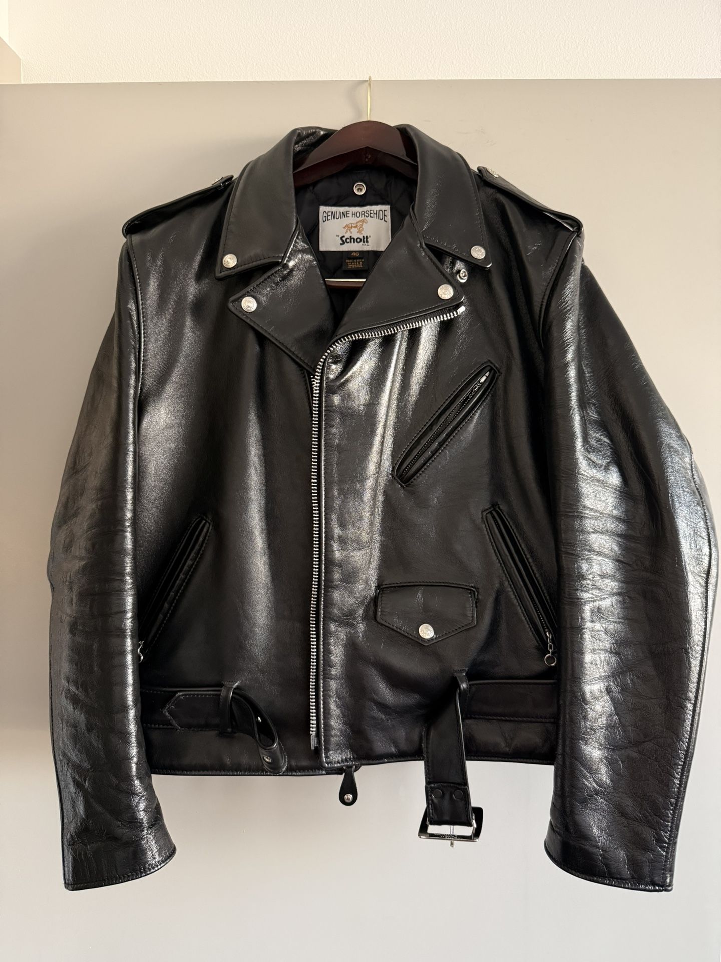 Schott 618HH - Black Leather Jacket