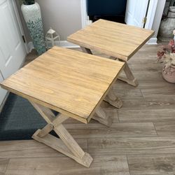 Sofa End Tables  23.75”x22”x24.25”H