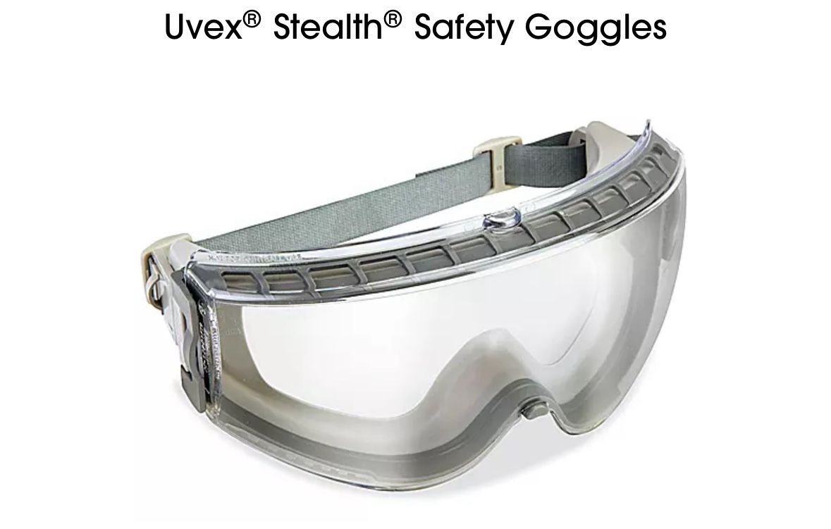 Uvex stealth safety goggles