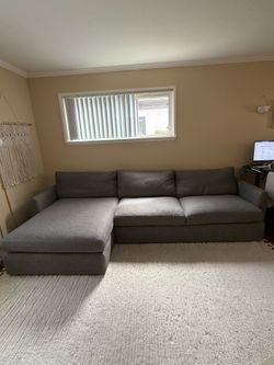 Crate & Barrel L shaped sofa