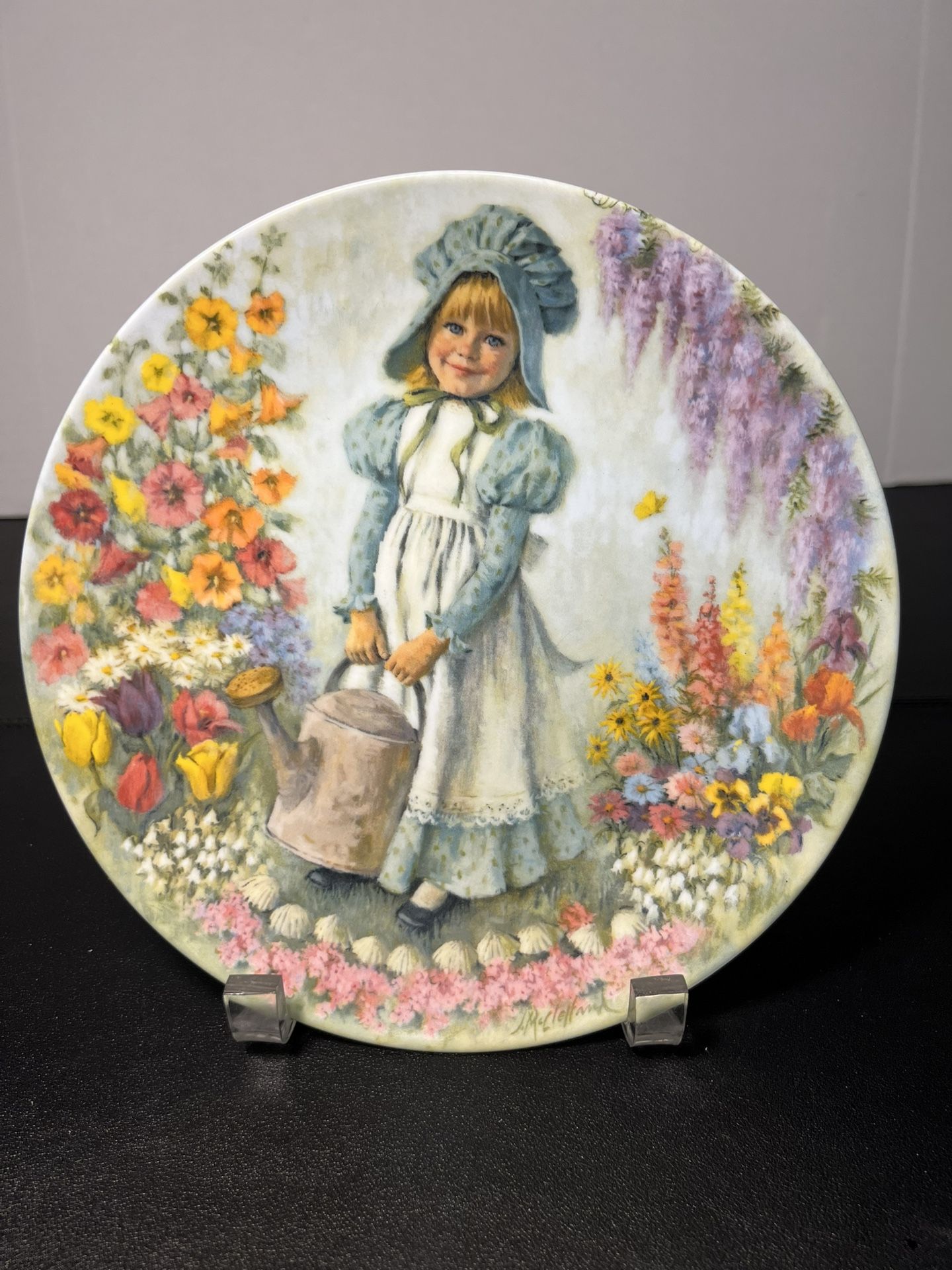 RECO International 1979 1st Issue Mother Goose Plate Mary, Mary, 8.5”
