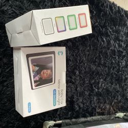 Baby car mirror lights changes colors never been used brand new