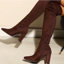 Chocolate Brown New Thigh High Boots Wholesale Lot