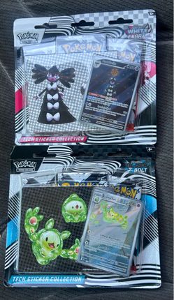 Pokemon Black Bolt & White Flare Tech Sticker Collection Bundle