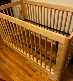 Babyletto Lolly Natural Wood 3-in-1 Convertible Crib