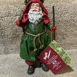 Vintage Possible Dreams Clothtique Father Christmas Ornament #625102 In Box
