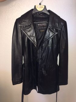 Wilson's tailored leather jacket