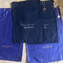 5 Authentic Aquazzura Dust/Drawstring Bags
