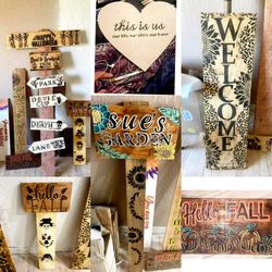 Custom Real wood signs