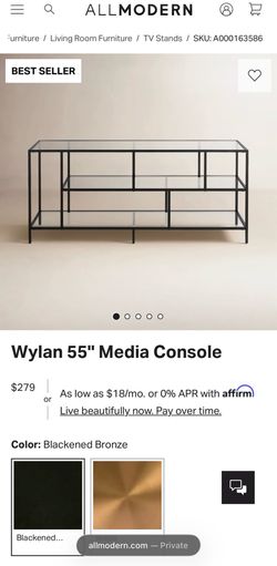 Black Metal TV Stand (read description)