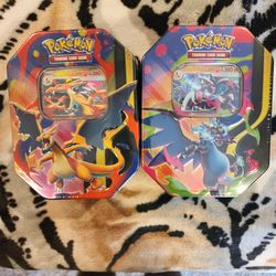 Pokemon Mega Charizard X And Y Tins