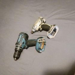 2 Makita Drill  Tol Only
