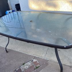 Patio Glass Table 