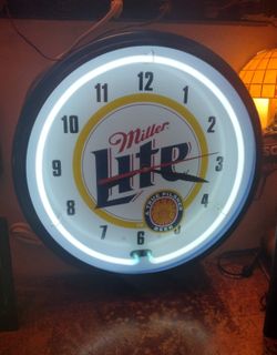 Miller Lite beer clock
