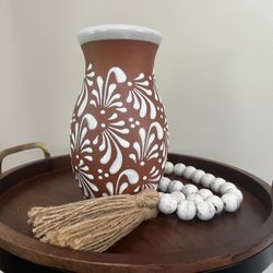 Clay Handpainted Vase
