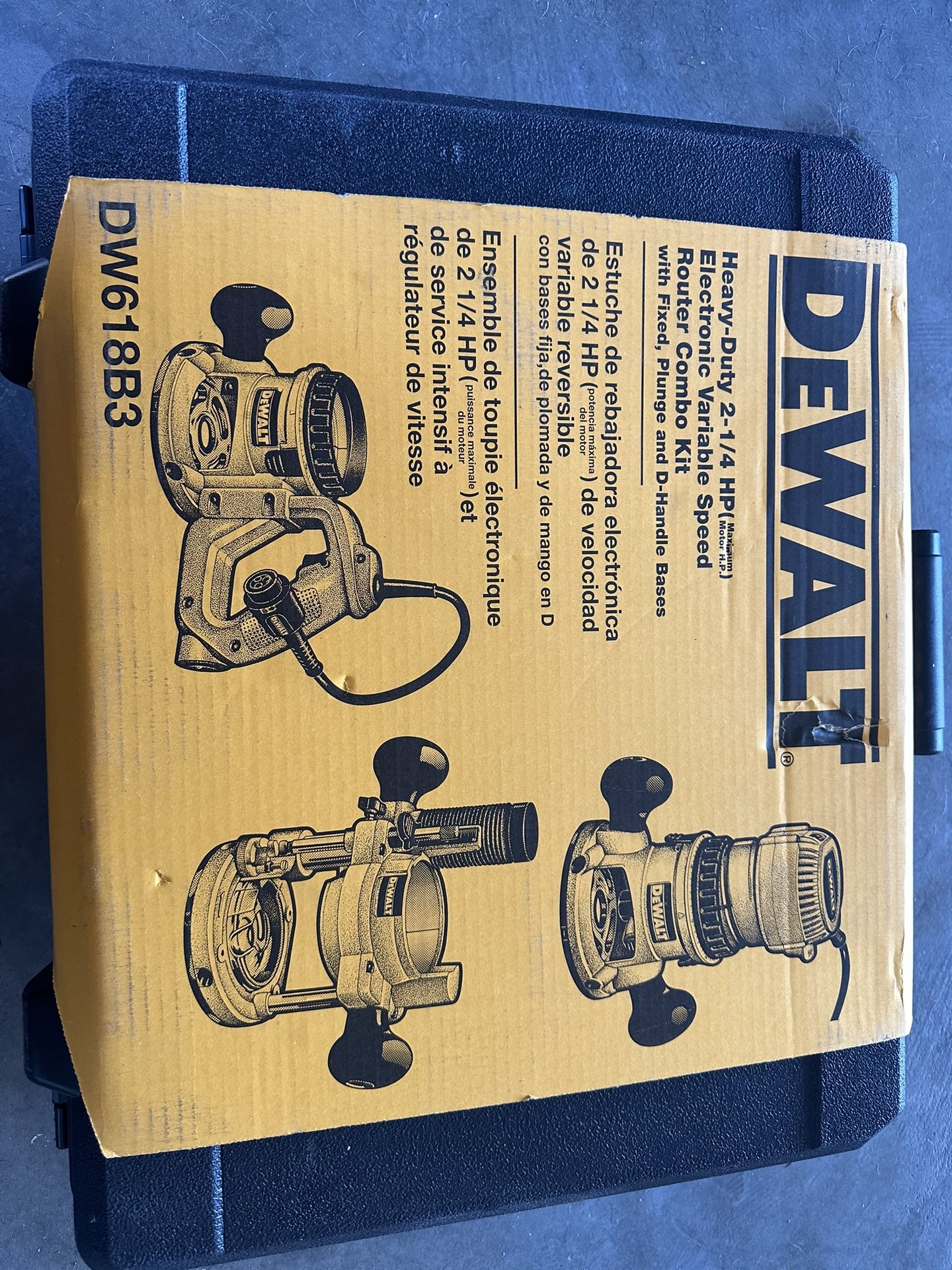 DEWALT Router, Fixed/Plunge Base Kit, 12-Amp, 2-1/4-HP  